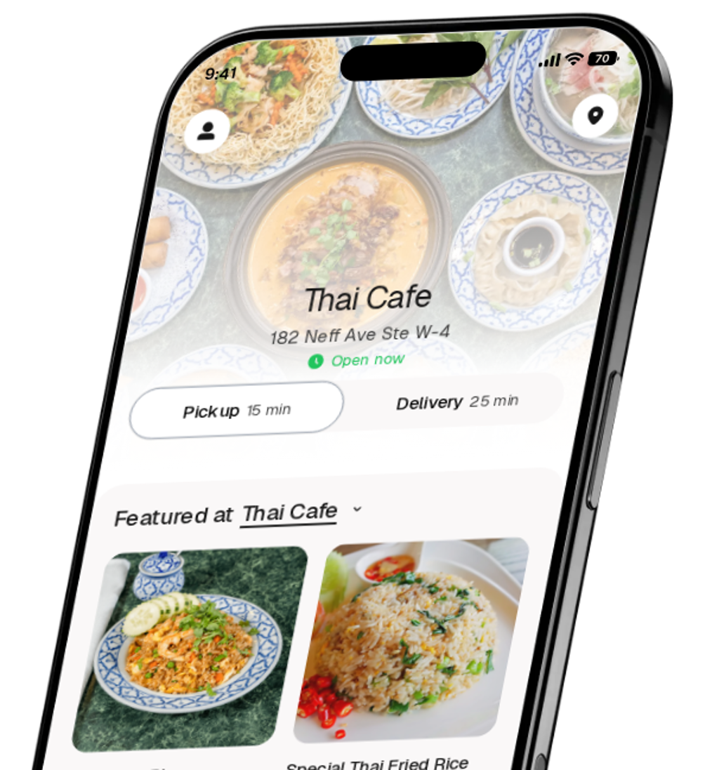 Thai Cafe app preview
