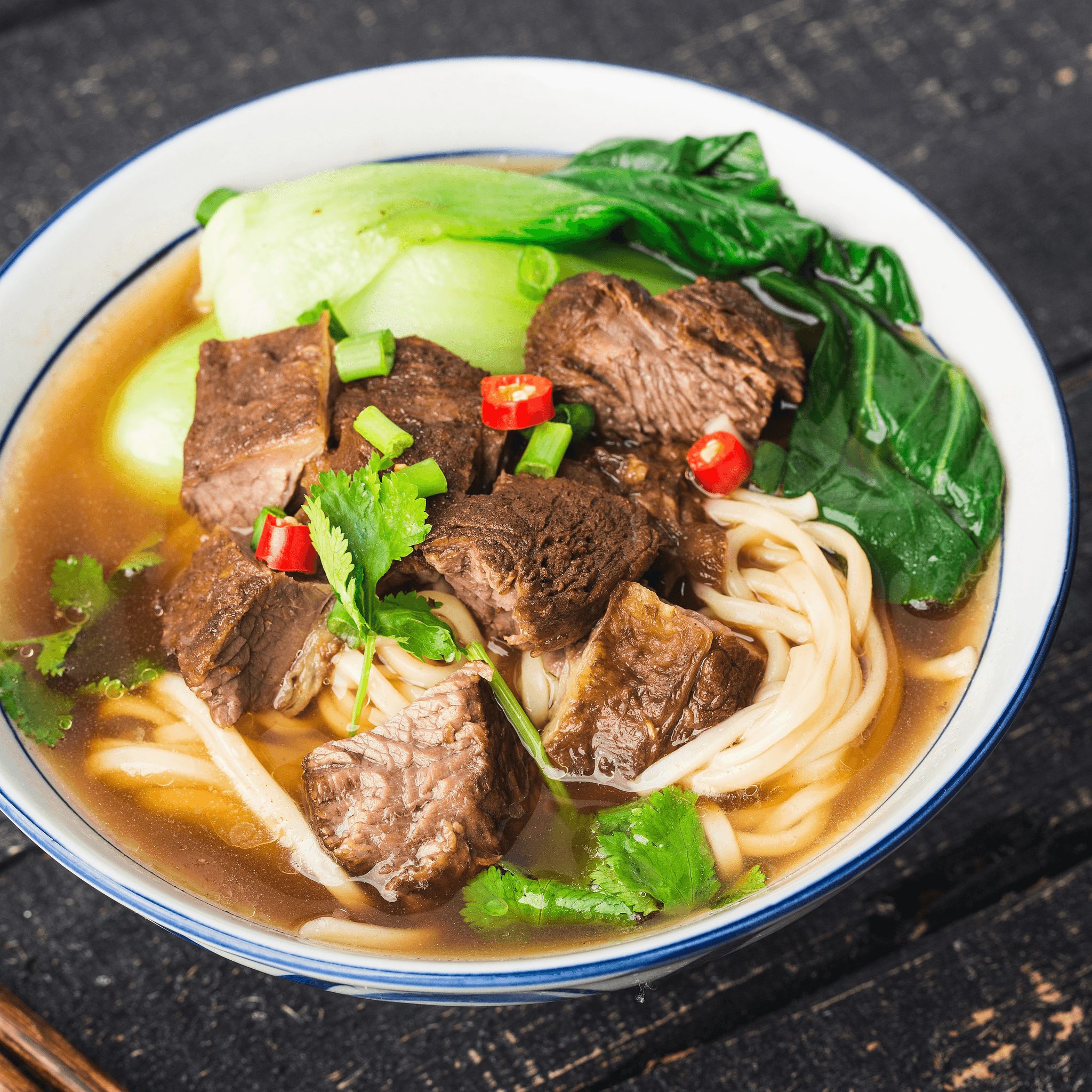 3. Well Done Flank Noodle Soup.