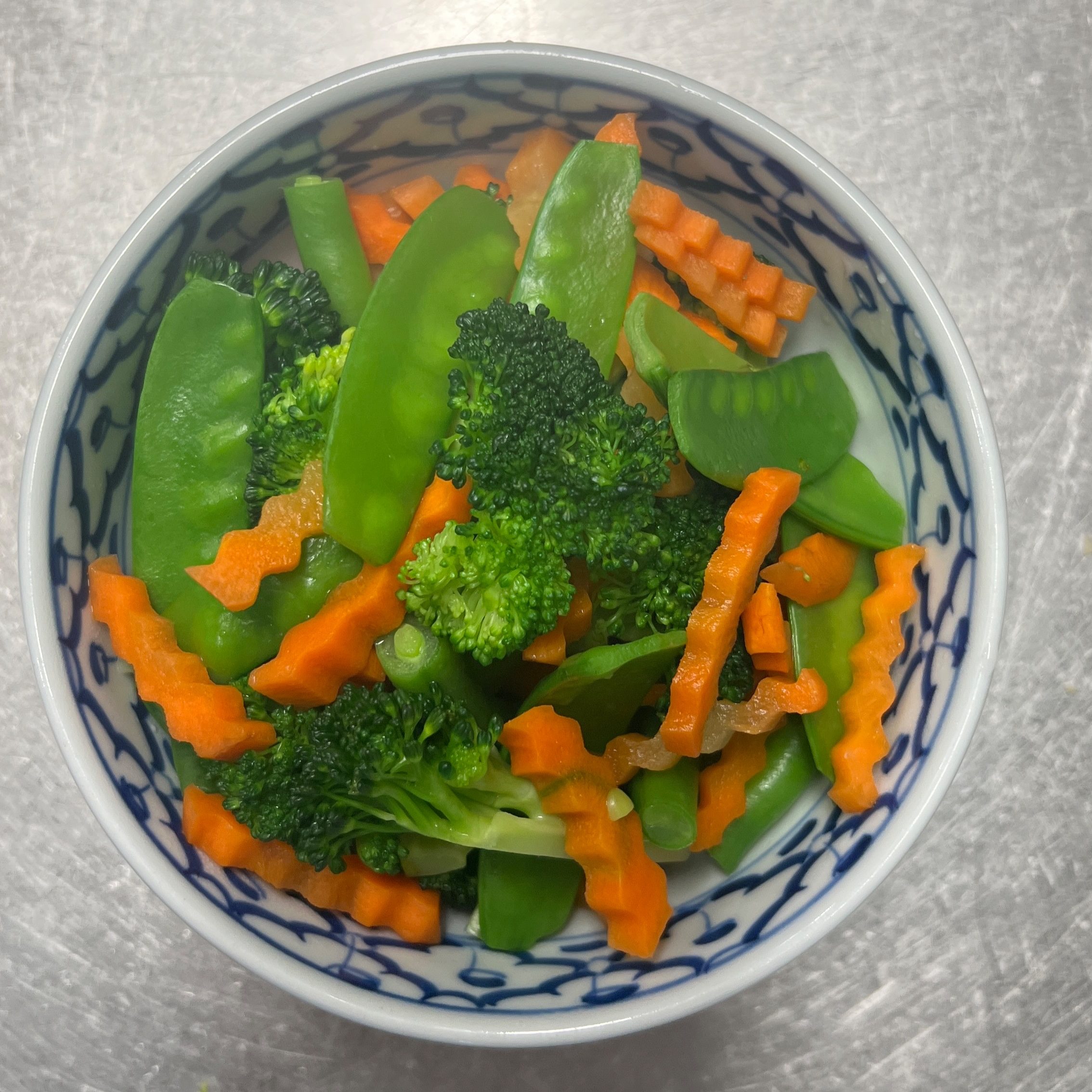 Steamed Veggies.