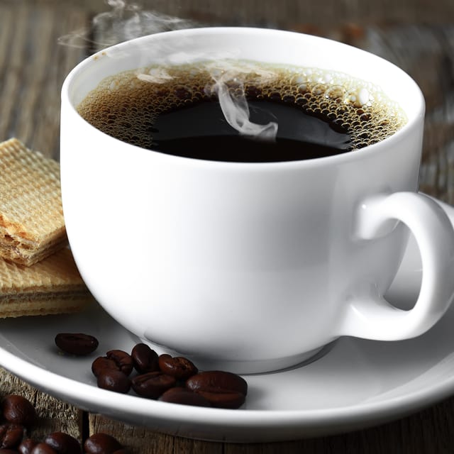 Black Drip Hot Coffee.