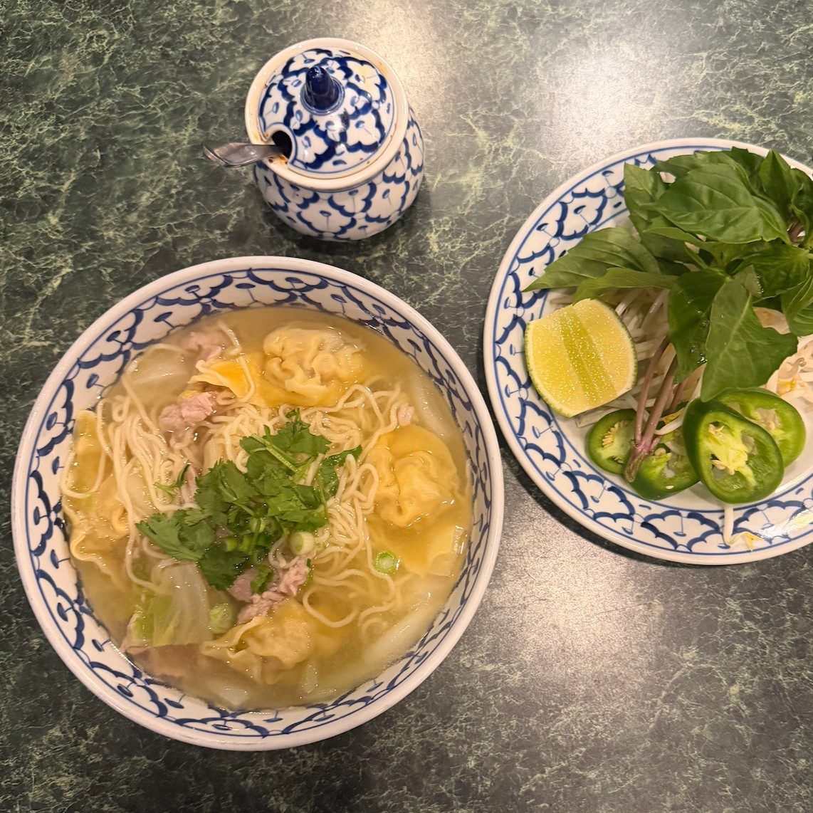 Wonton Noodle Soup.